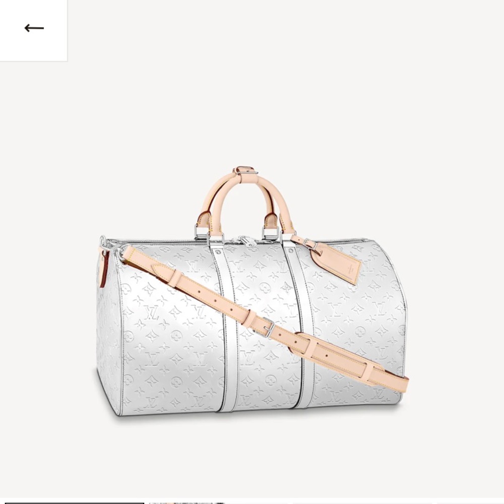 LOUIS VUITTON Metallic MIRROR KEEPALL BANDOULIÈRE 50 - Picture 12 of 15